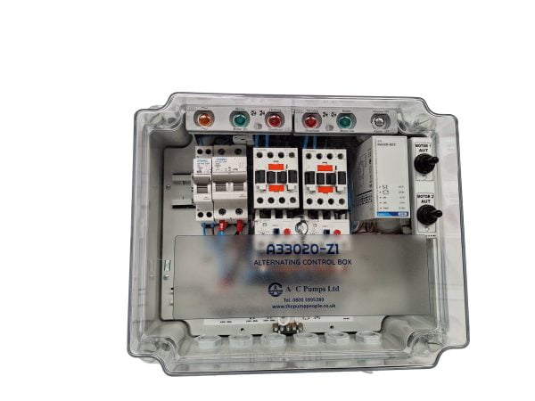 Dual Pump Control Panel (Single or 3 Phase) IP54 Rated