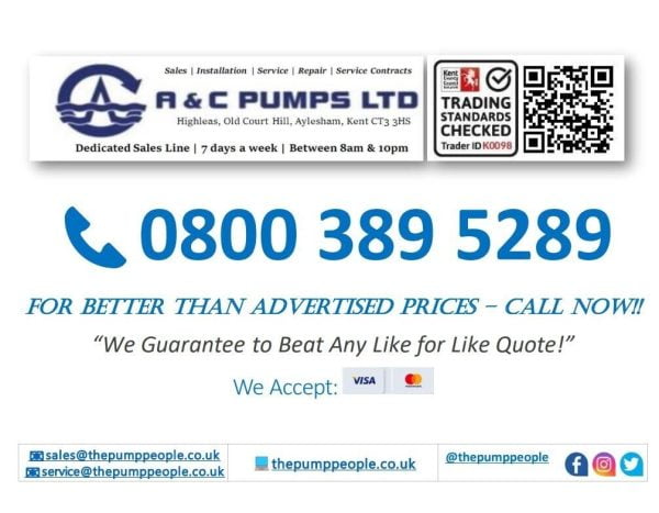 Advert - The Pump People (A & C Pumps Limited), CT3 3HS
